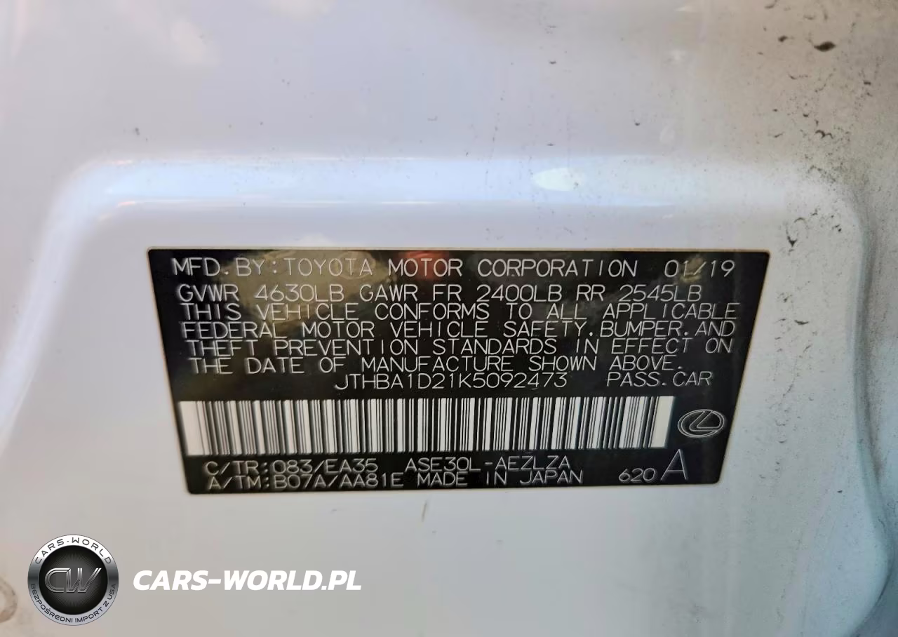 2019 Lexus Is 300 VIN:JTHBA1D21K5092473 - 13