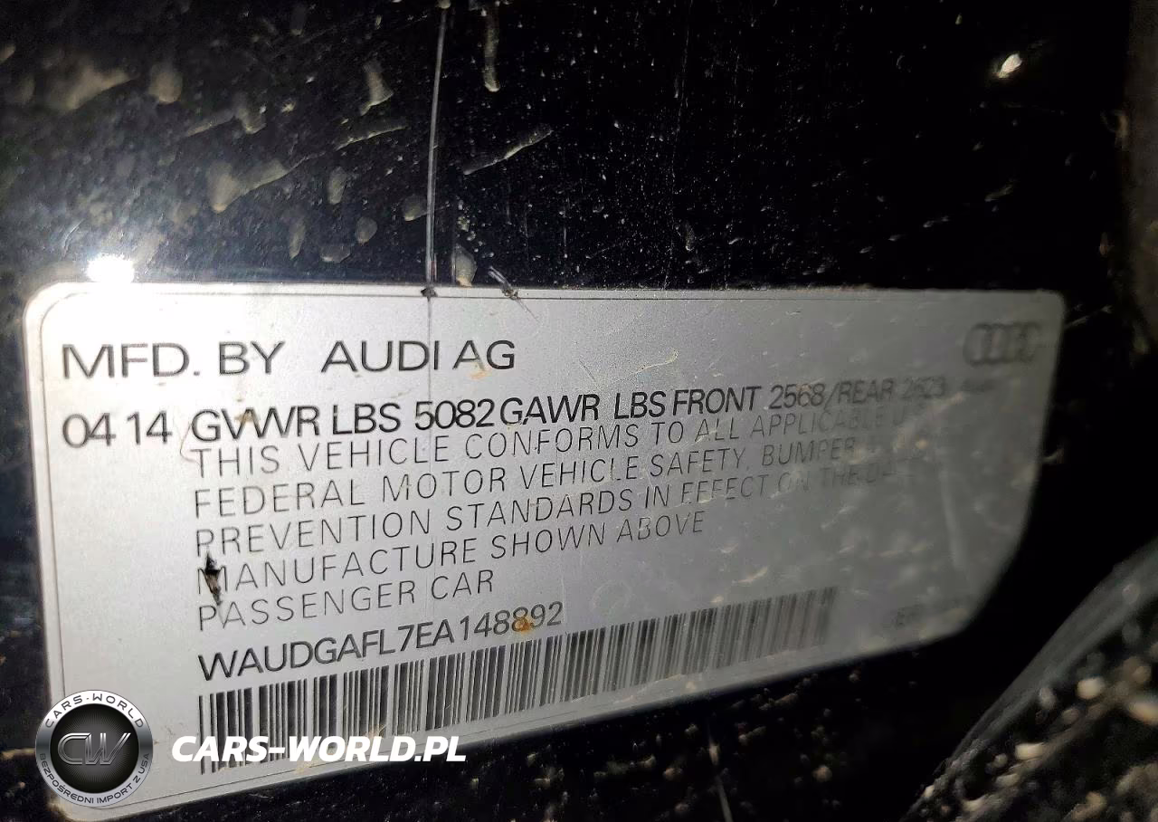 2014 Audi S4 Premium Plus VIN:WAUDGAFL7EA148892 - 12