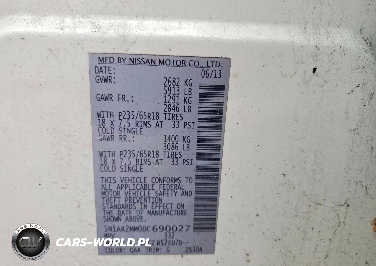 2013 Nissan Pathfinder S VIN:5N1AR2MM0DC690027 - 13