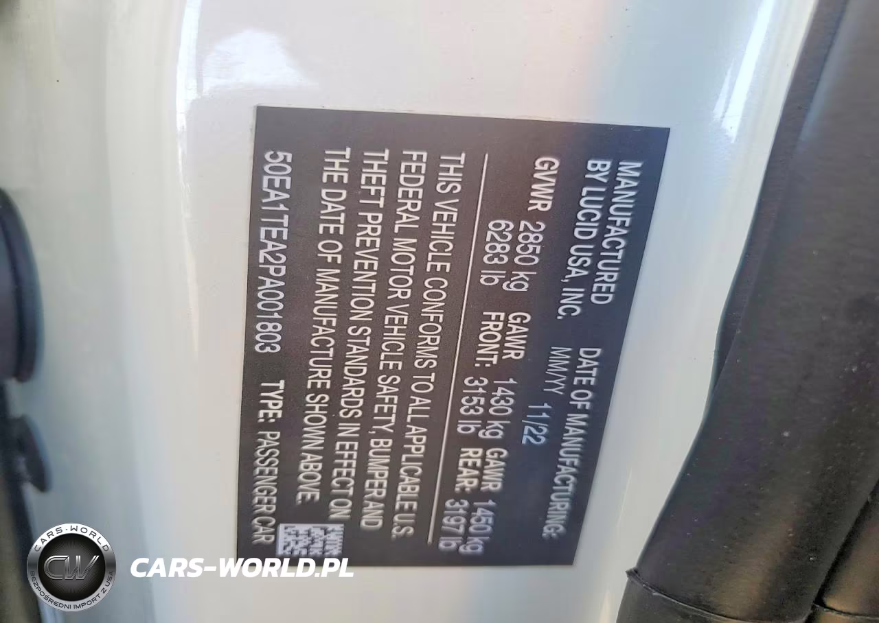 2023 Lucid Motors Air Touring VIN:50EA1TEA2PA001803 - 12