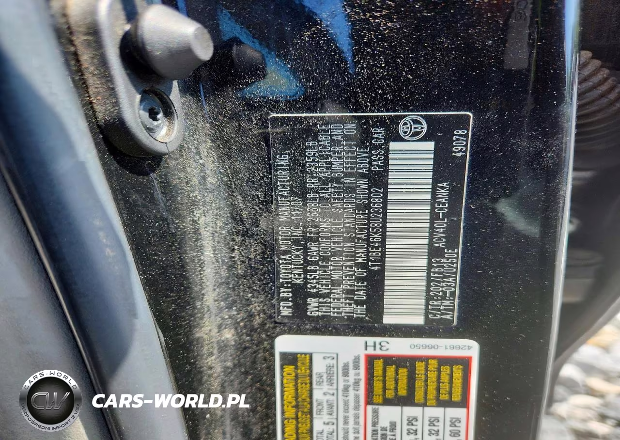 2008 Toyota Camry Le VIN:4T1BE46K58U236802 - 12