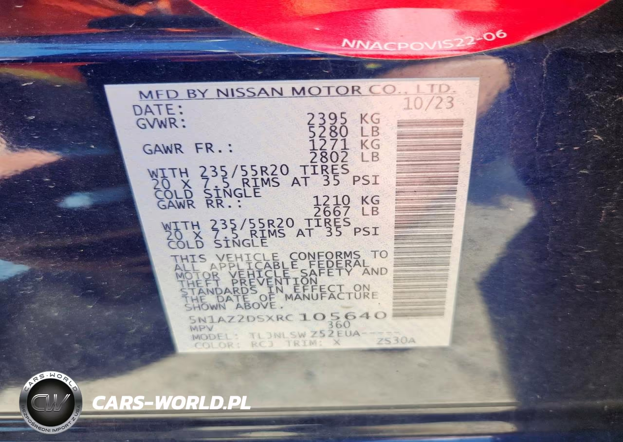 2024 Nissan Murano Platinum VIN:5N1AZ2DSXRC105640 - 13