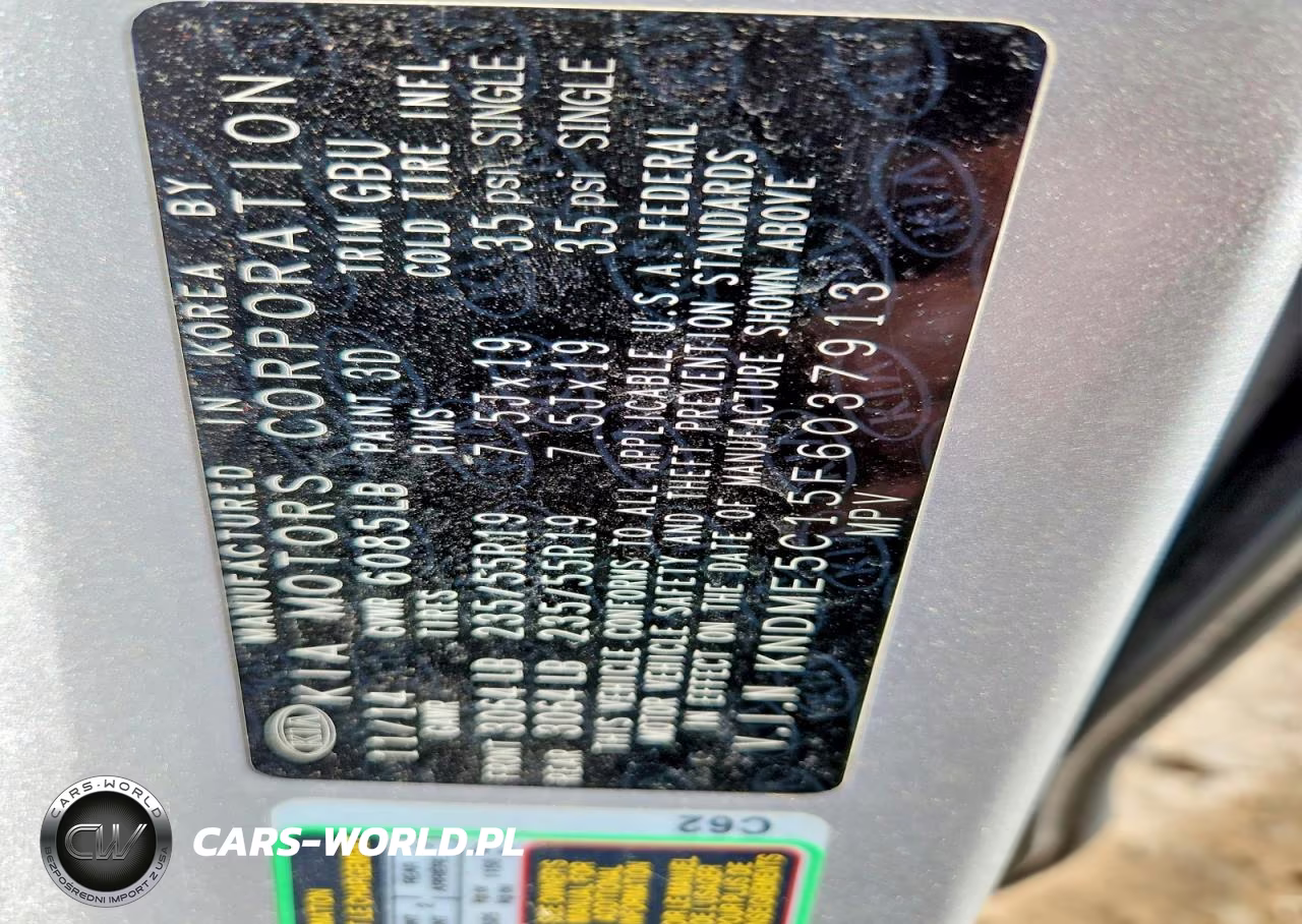 2015 Kia Sedona Sxl VIN:KNDME5C15F6037913 - 12