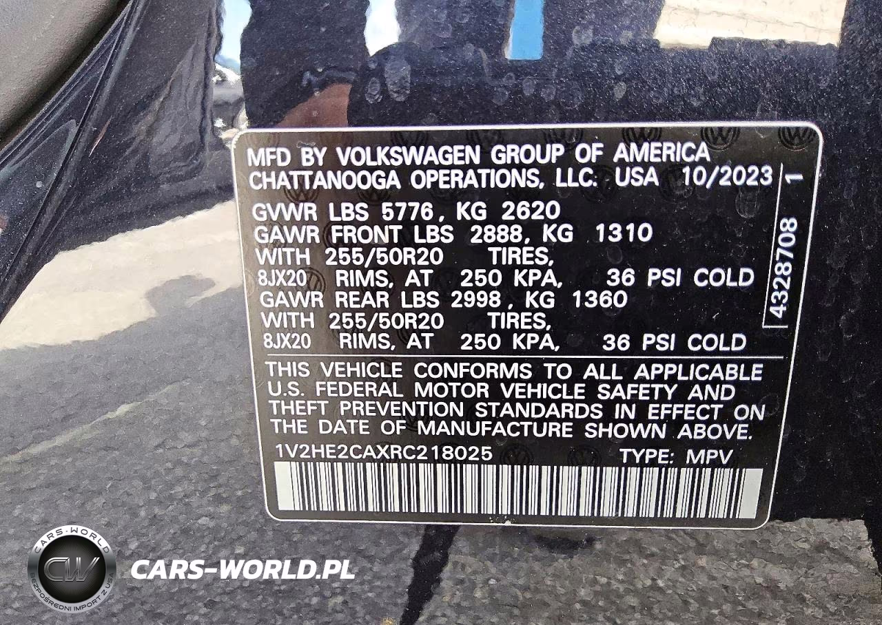 2024 Volkswagen Atlas Cross Sport Se VIN:1V2HE2CAXRC218025 - 12