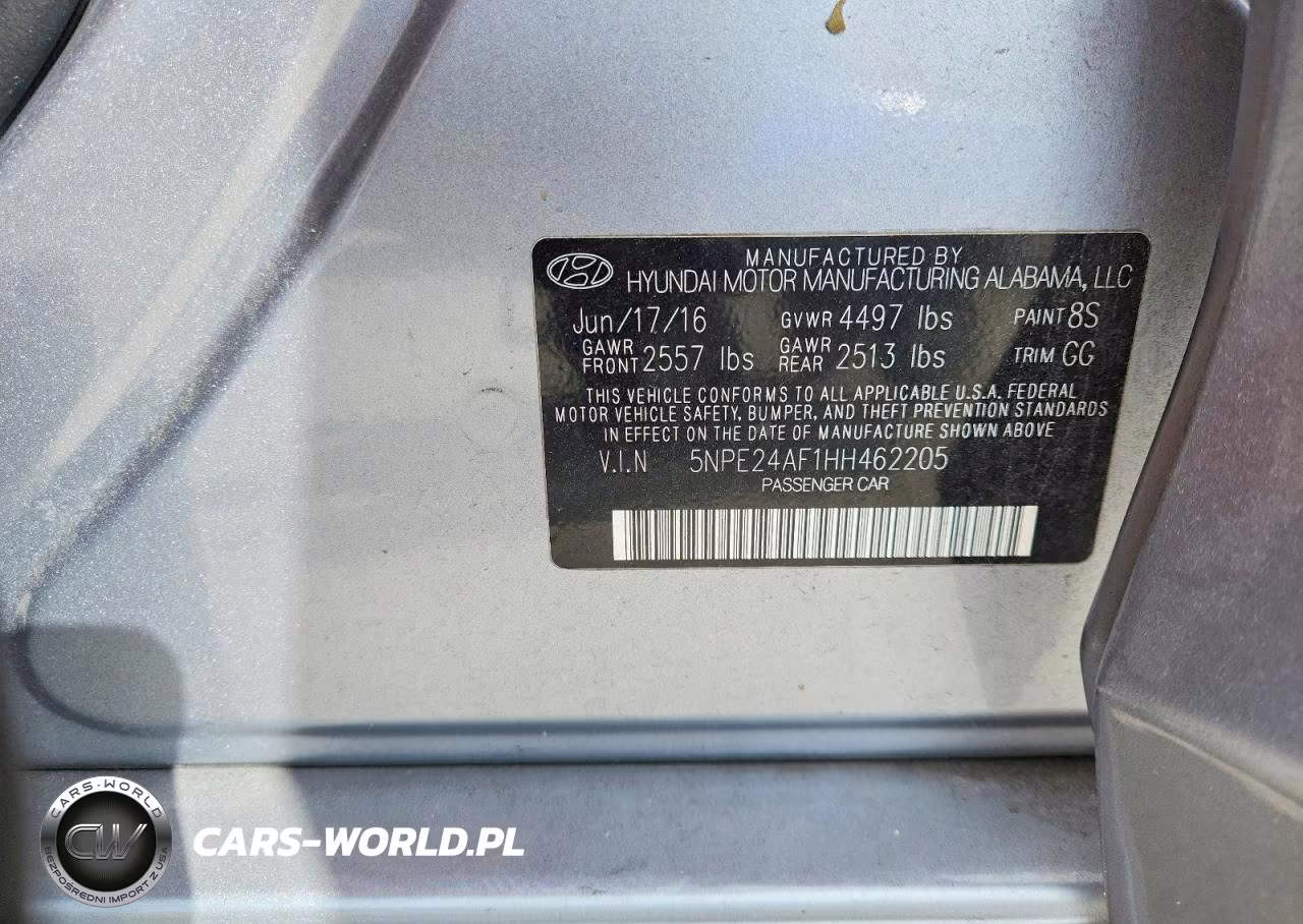 2017 Hyundai Sonata Se VIN:5NPE24AF1HH462205 - 12