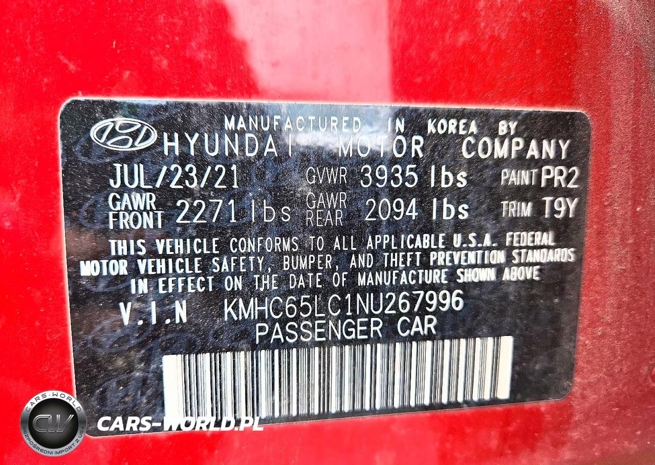 2022 Hyundai Ioniq Blue VIN:KMHC65LC1NU267996 - 12