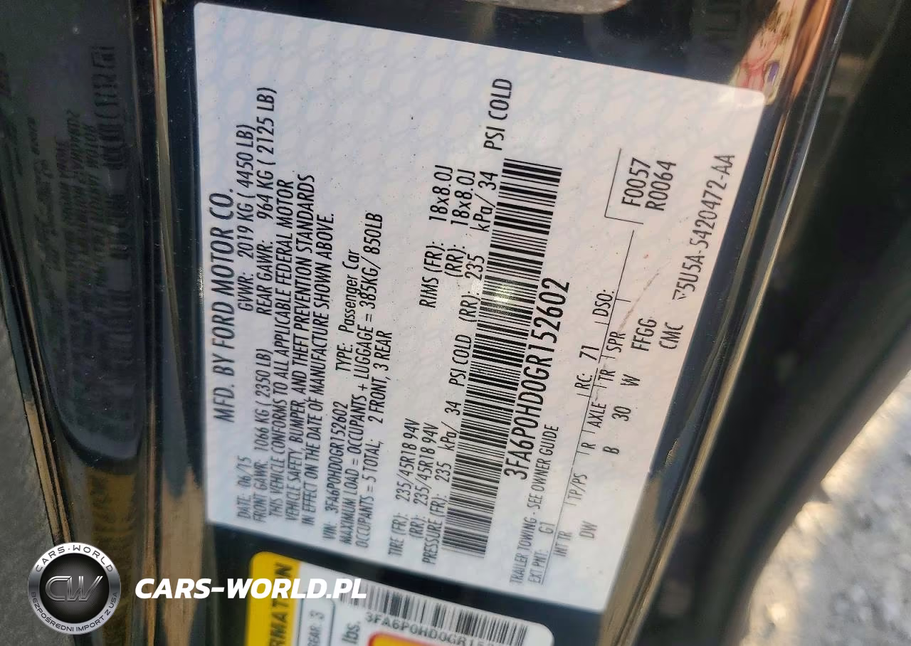 2016 Ford Fusion Se VIN:3FA6P0HD0GR152602 - 12