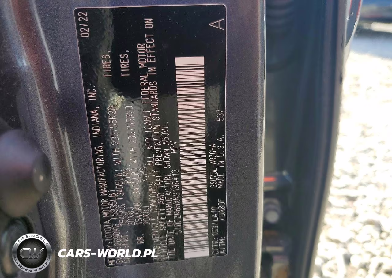 2022 Toyota Highlander Platinum VIN:5TDFZRBHXNS196413 - 13