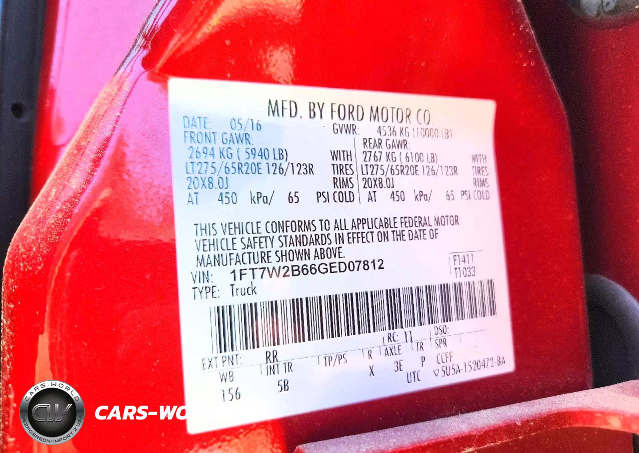 2016 Ford F250 Super Duty VIN:1FT7W2B66GED07812 - 13