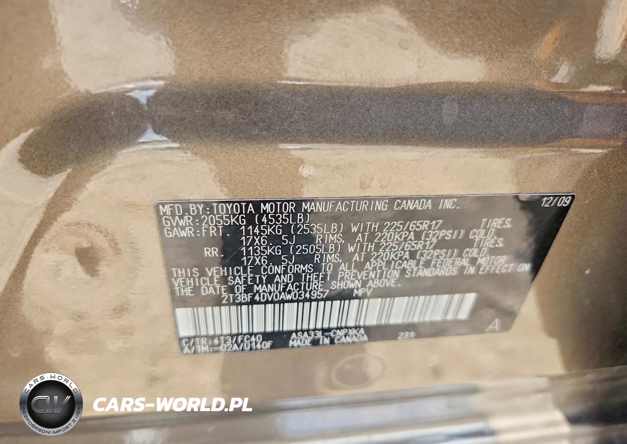 2010 Toyota Rav4 Base VIN:2T3BF4DV0AW034957 - 13