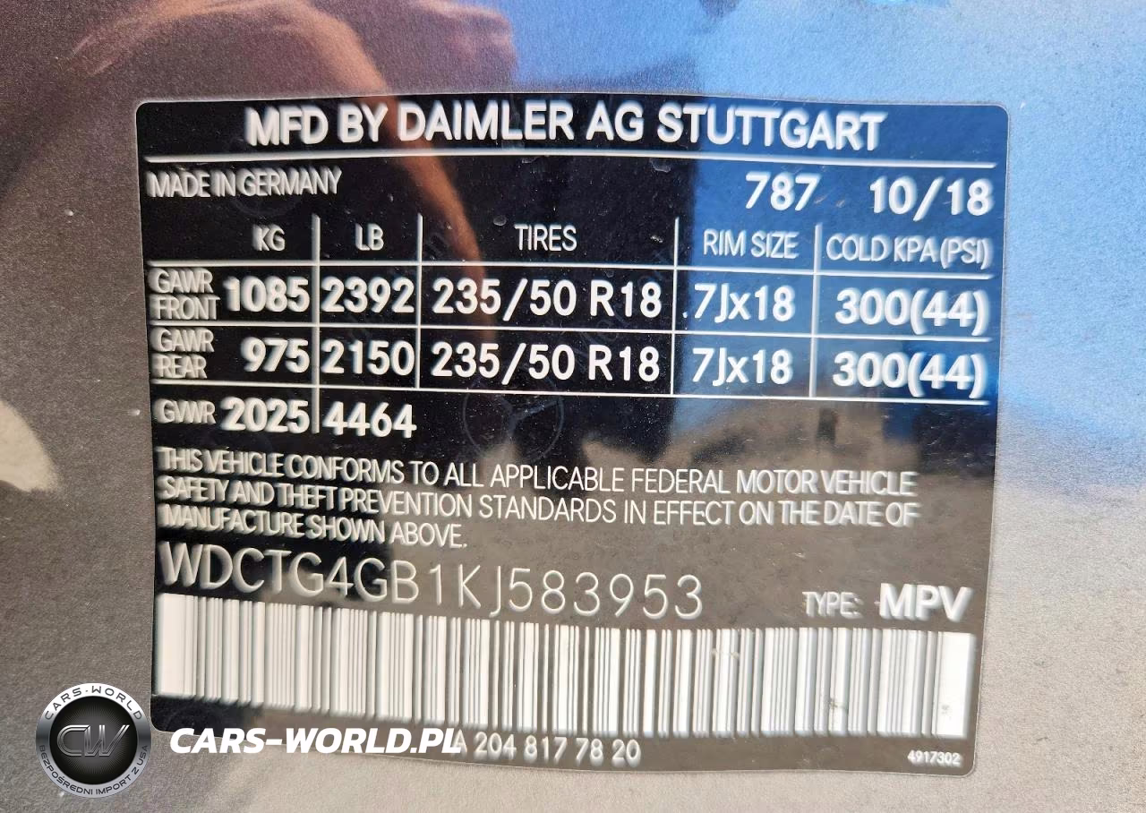 2019 Mercedes-Benz Gla 250 4Matic VIN:WDCTG4GB1KJ583953 - 13