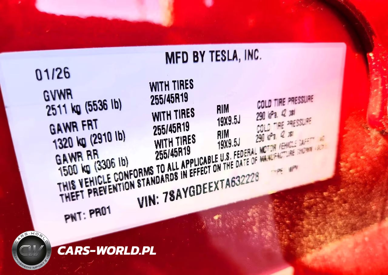 2026 Tesla Model Y VIN:7SAYGDEEXTA632228 - 14