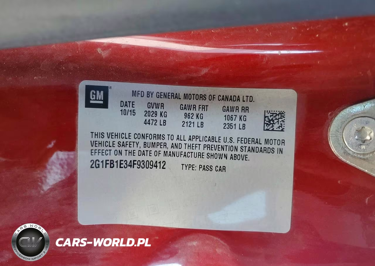 2015 Chevrolet Camaro Ls VIN:2G1FB1E34F9309412 - 13