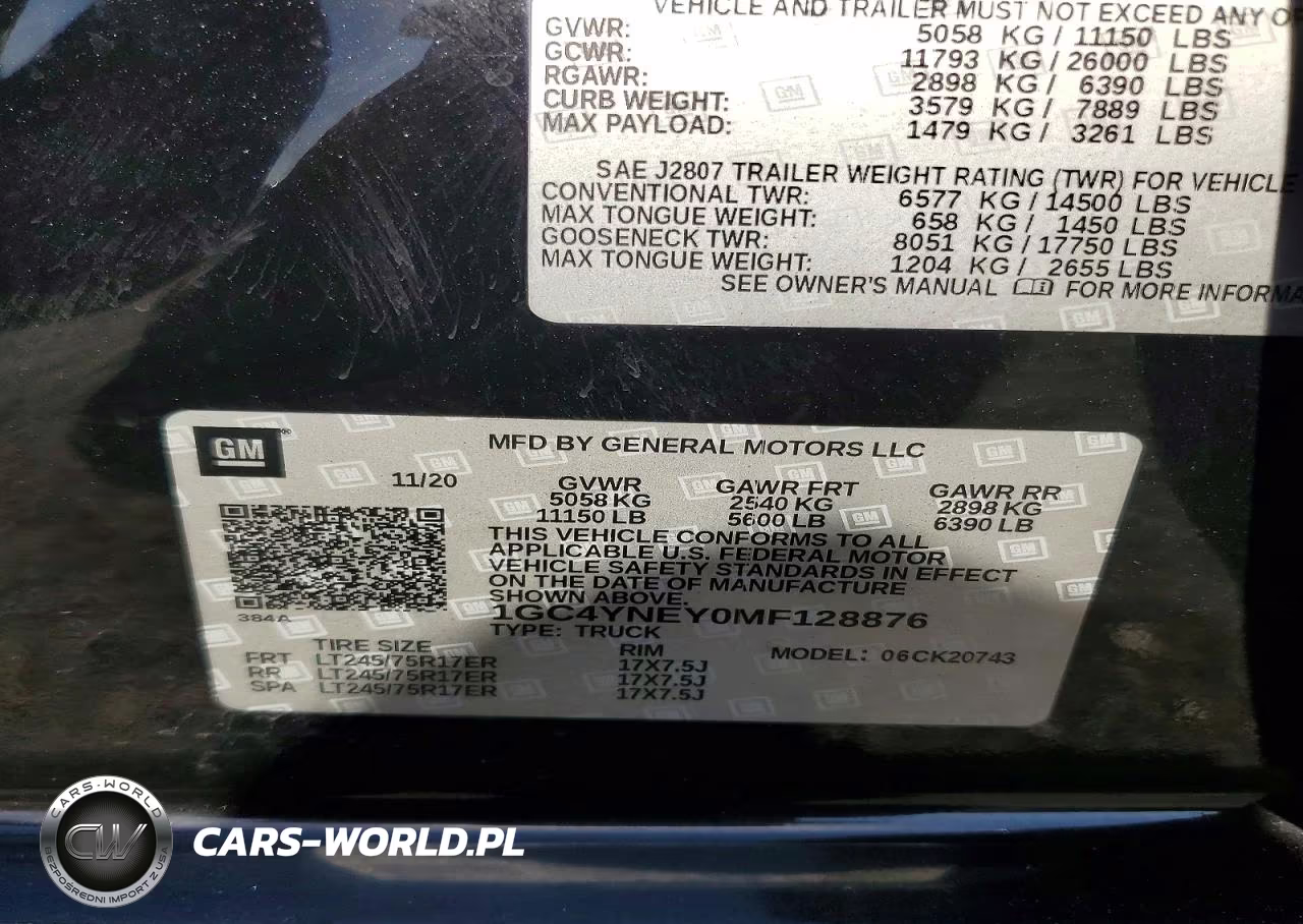 2021 Chevrolet Silverado 2500Hd 4Wd Standard Bed Lt VIN:1GC4YNEY0MF128876 - 12