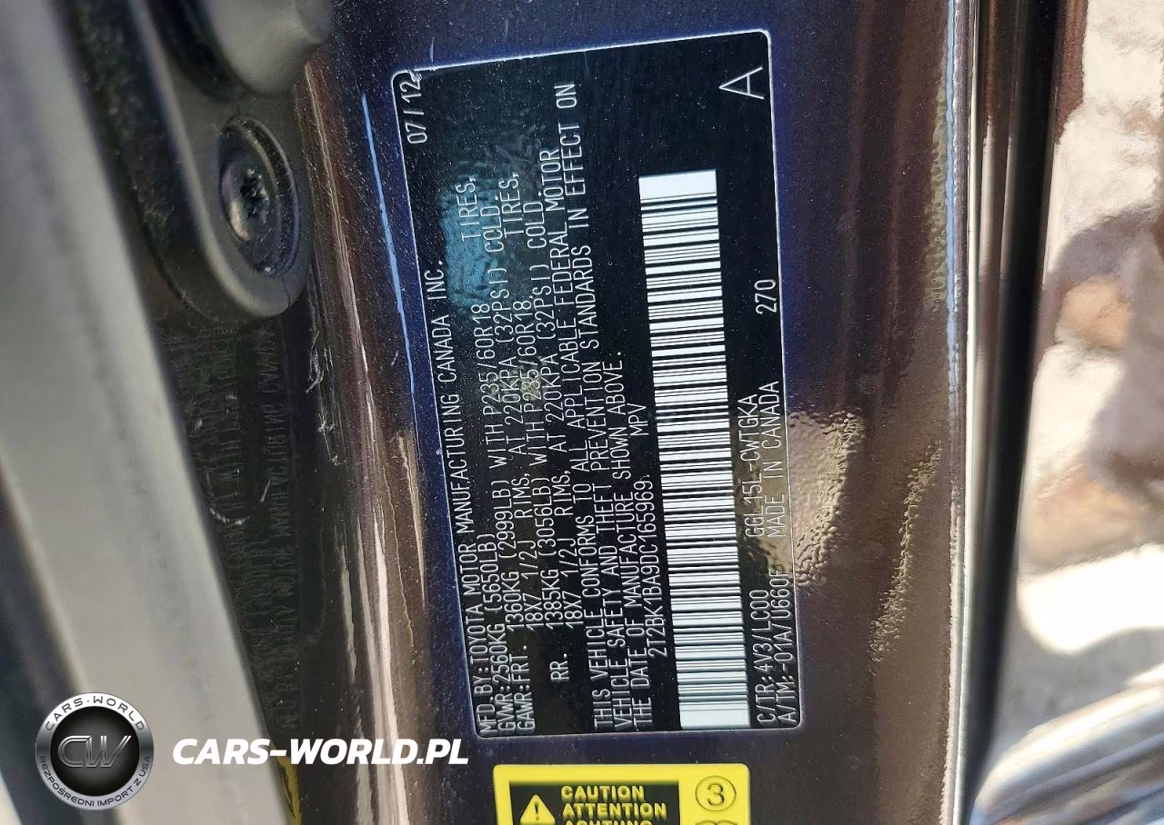 2013 Lexus Rx 350 Base VIN:2T2BK1BA9DC165969 - 13