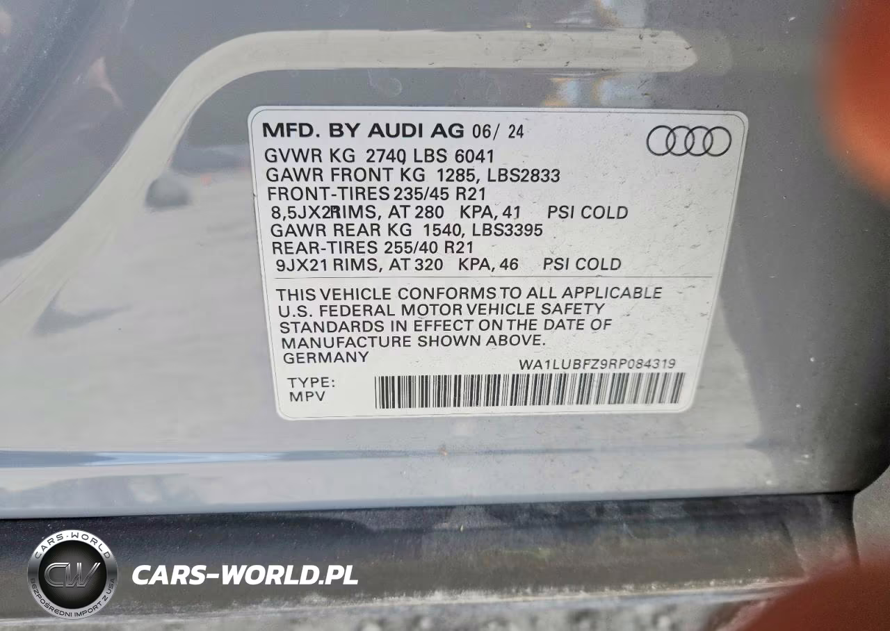 2024 Audi Q4 E-Tron Premium Plus VIN:WA1LUBFZ9RP084319 - 13