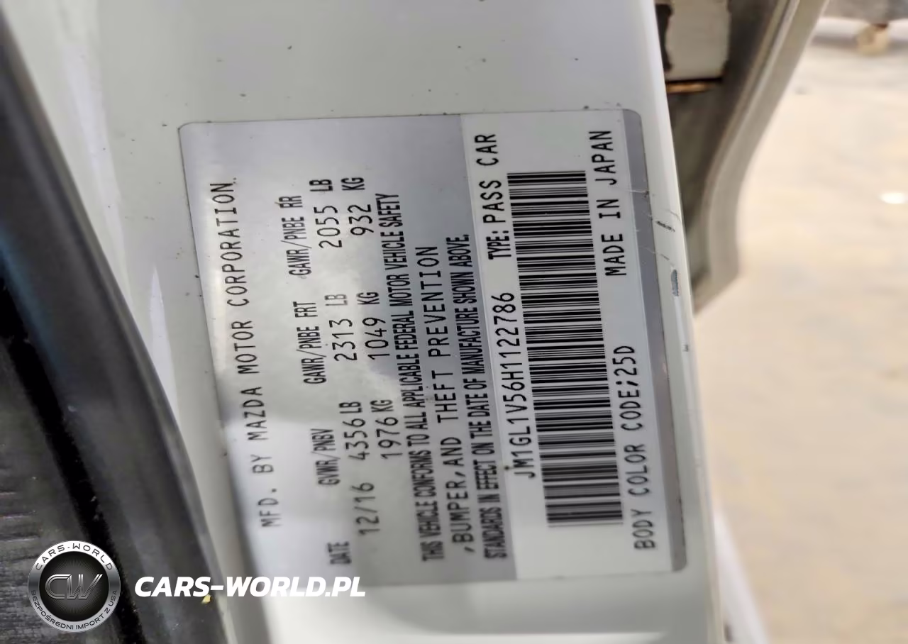 2017 Mazda 6 4D Spt VIN:JM1GL1V56H1122786 - 12