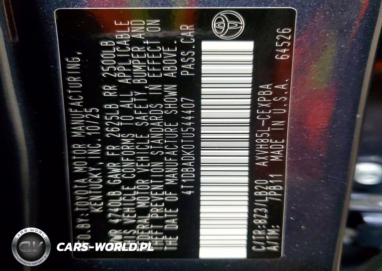 2026 Toyota Camry Xse VIN:4T1DBADK0TU544407 - 12