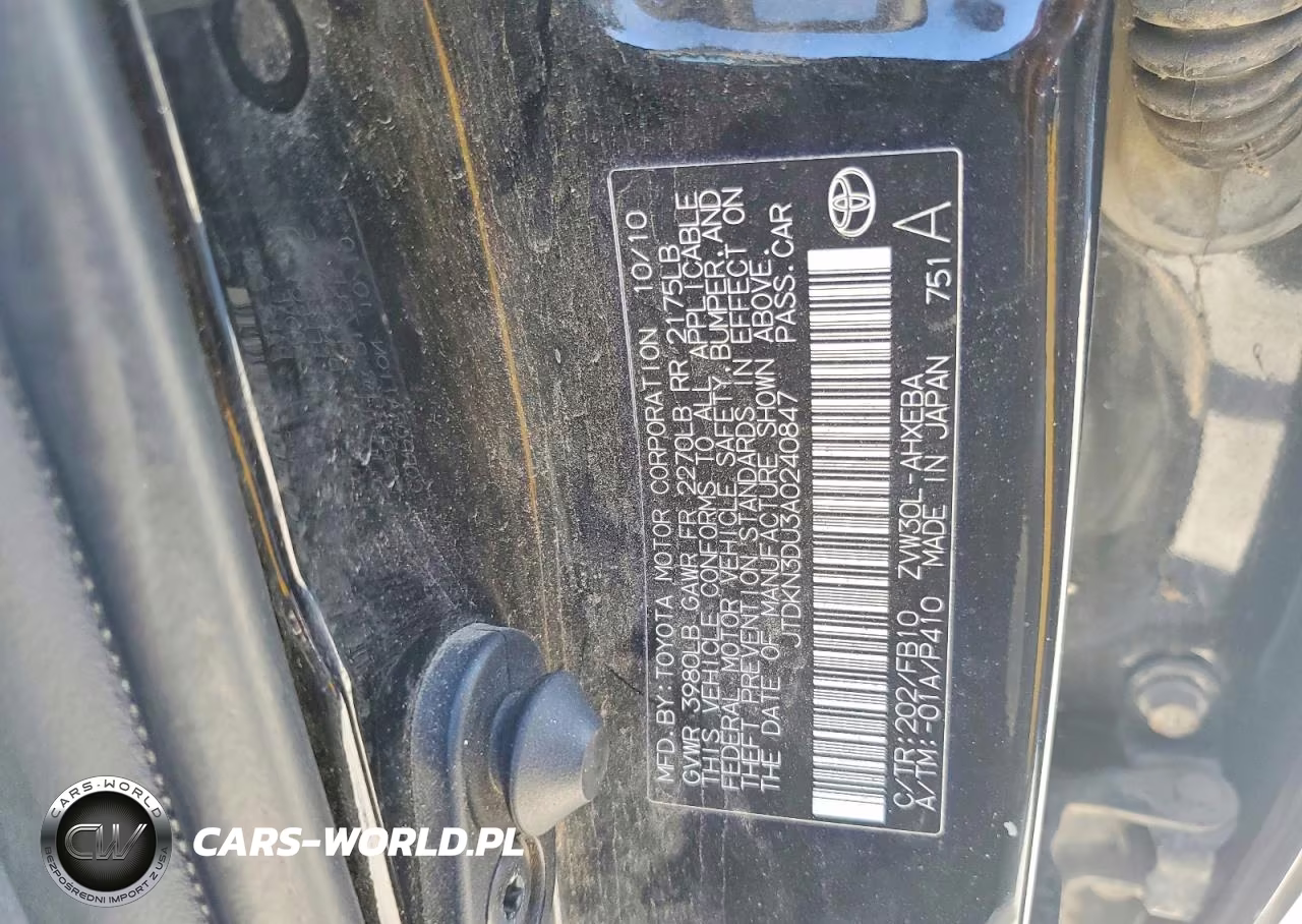 2010 Toyota Prius Ii VIN:JTDKN3DU3A0240847 - 12