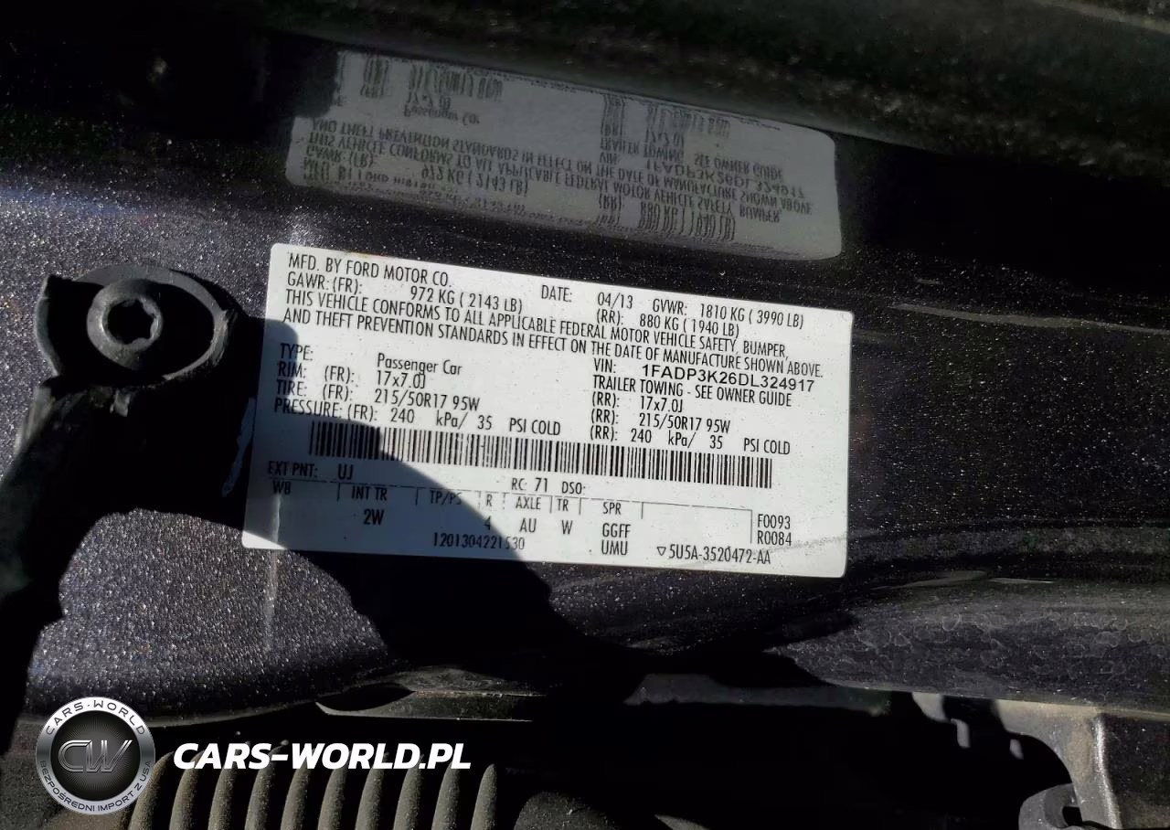 2013 Ford Focus Electric VIN:1FADP3K26DL324917 - 12