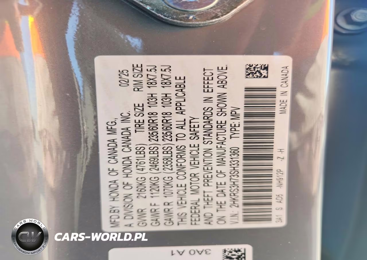 2025 Honda Cr-V Exl VIN:2HKRS3H73SH331360 - 13