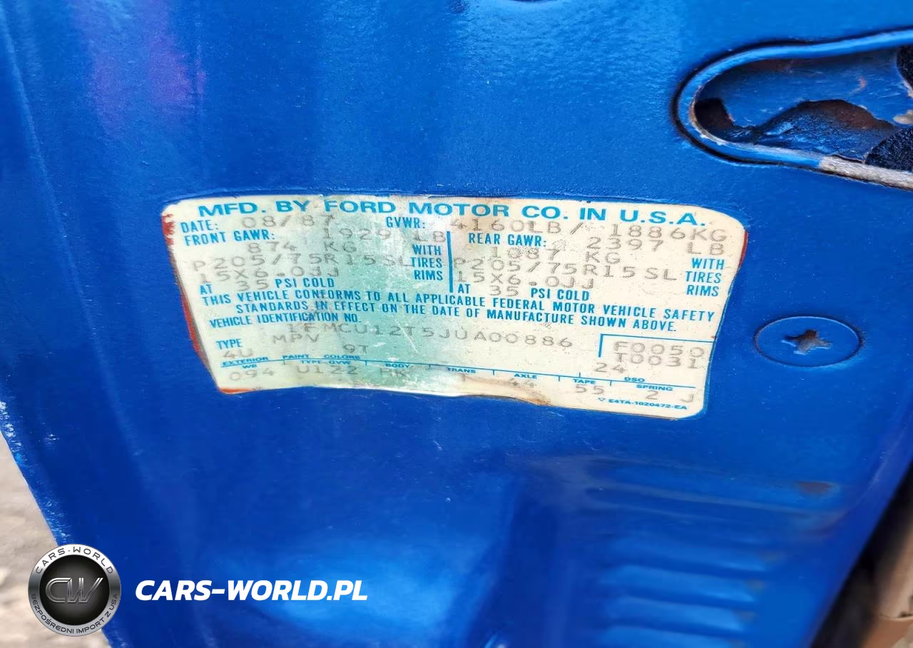 1988 Ford Bronco VIN:1FMCU12T5JUA00886 - 13