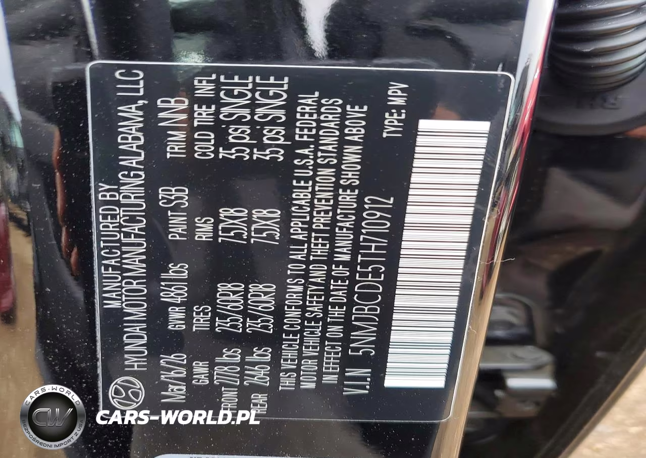 2026 Hyundai Tucson VIN:5NMJBCDE5TH710912 - 12