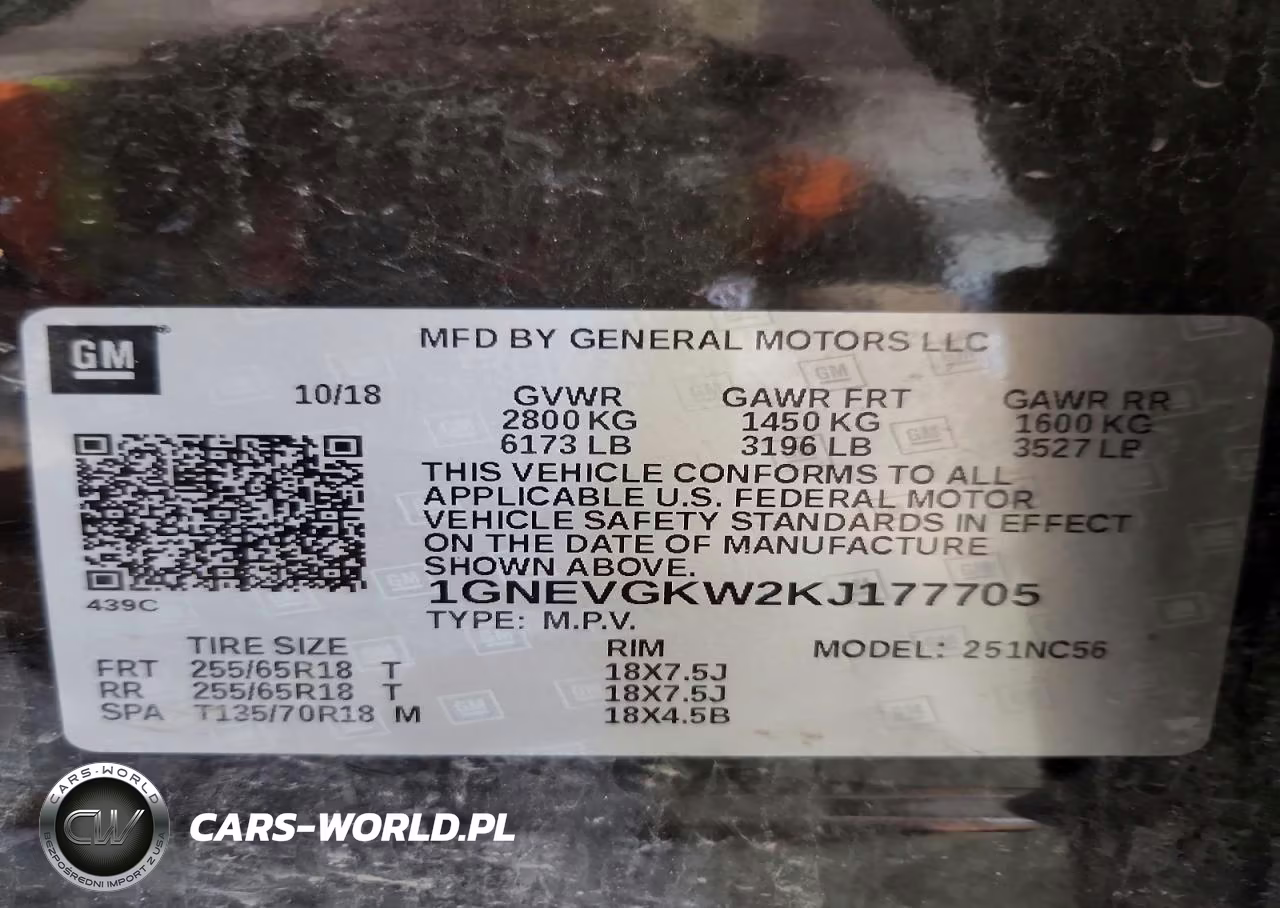 2019 Chevrolet Traverse Lt VIN:1GNEVGKW2KJ177705 - 13