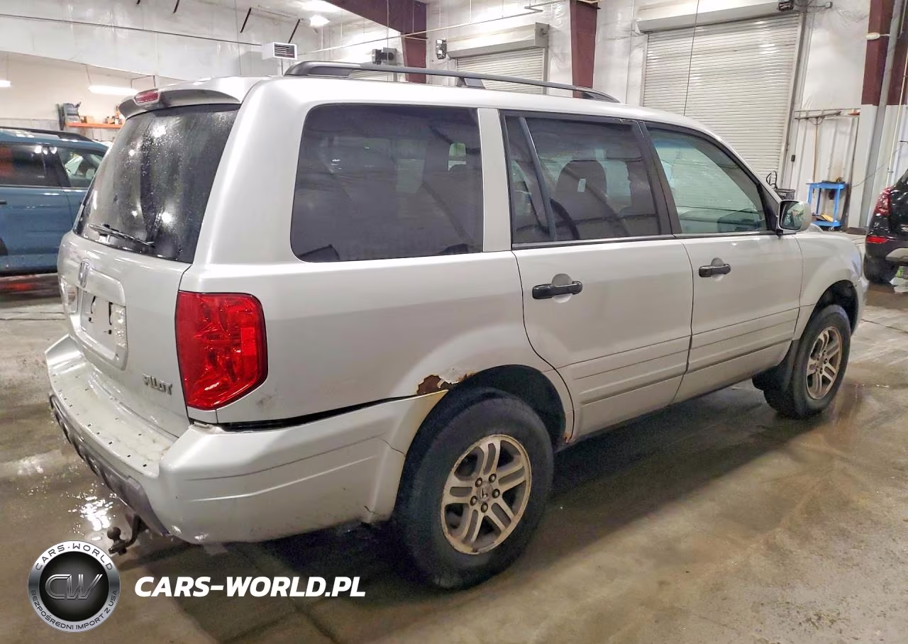 2004 Honda Pilot Exl VIN:2HKYF18584H564348 - 3