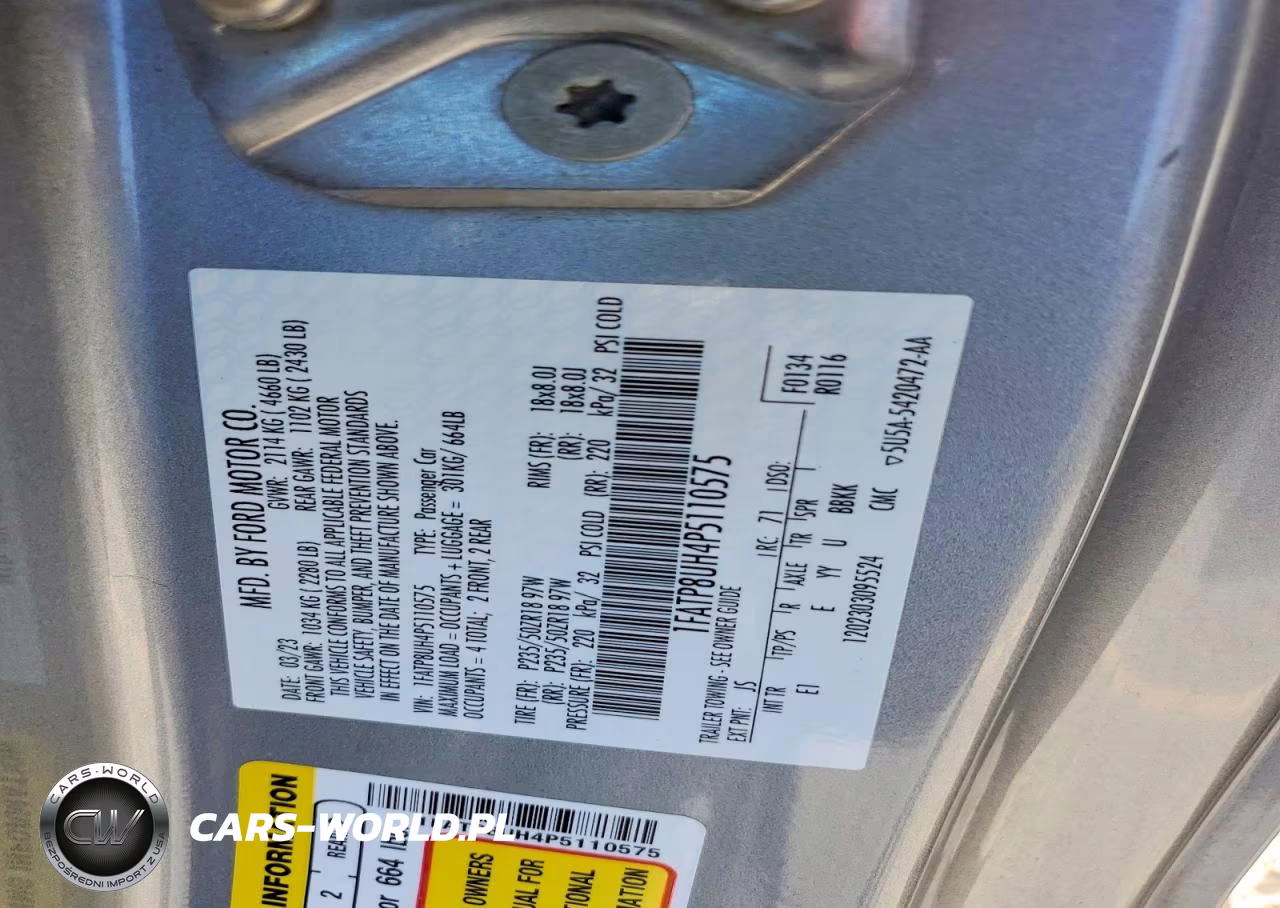 2023 Ford Mustang VIN:1FATP8UH4P5110575 - 12