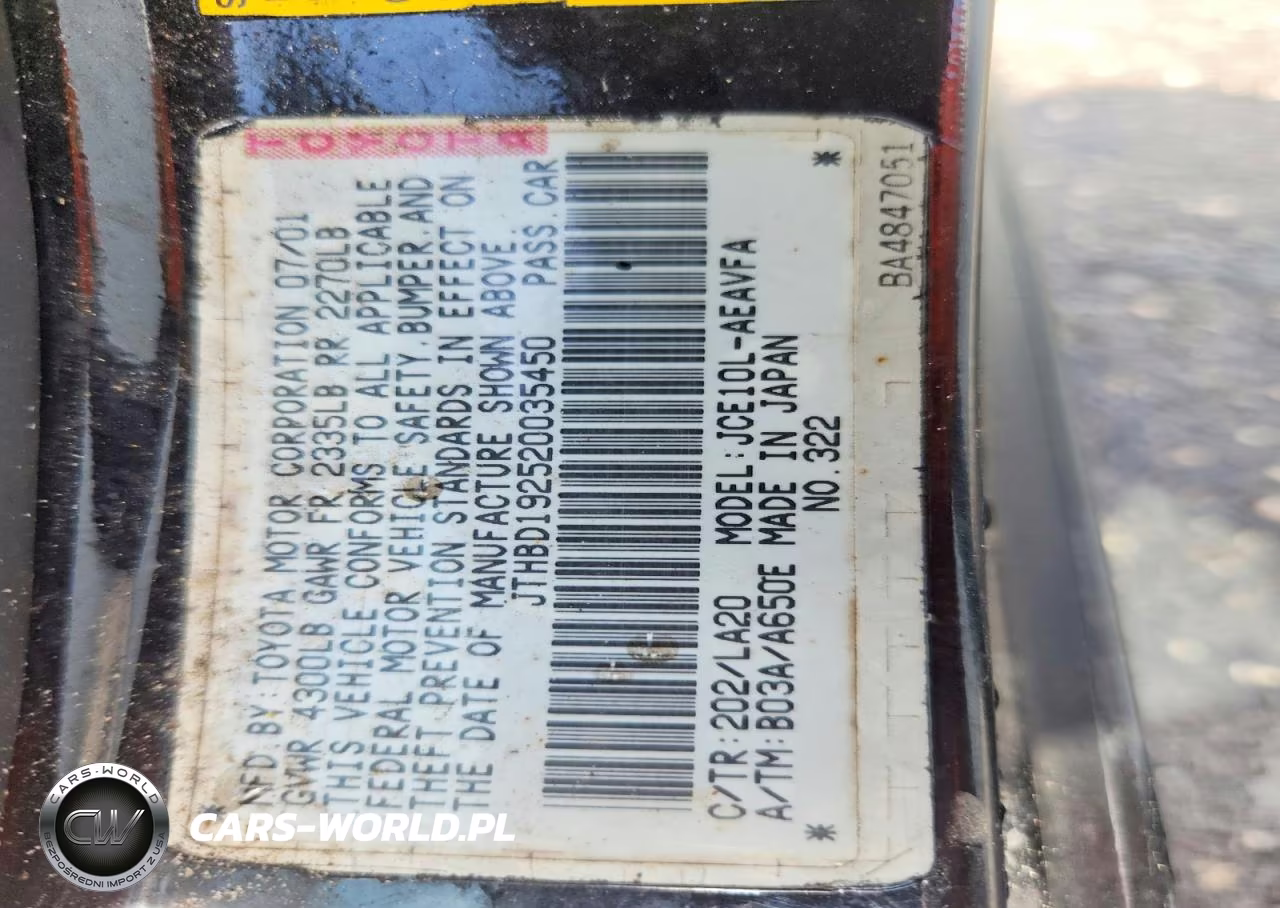 2002 Lexus Is 300 VIN:JTHBD192520035450 - 12