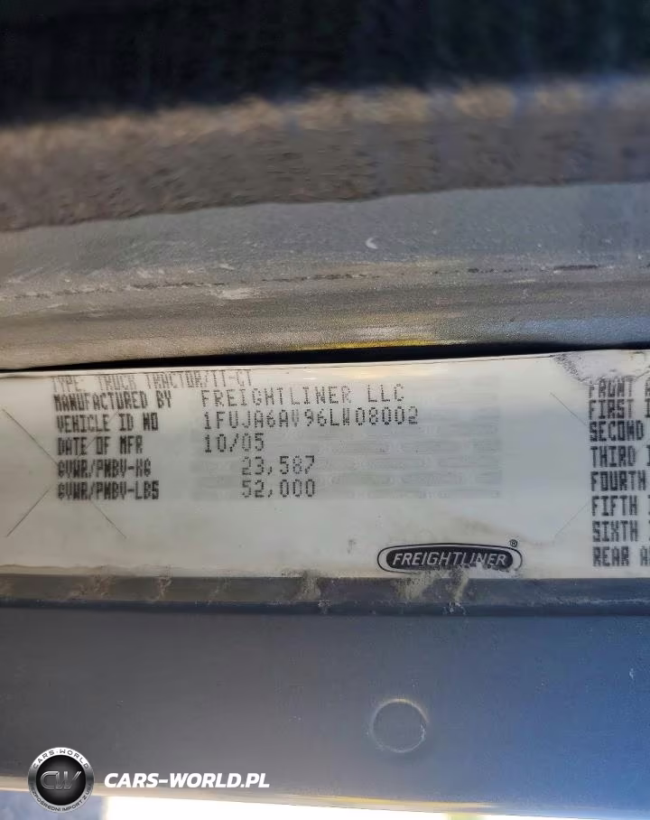 2006 Freightliner Columbia 120 Semi Truck VIN:1FUJA6AV96LW08002 - 10