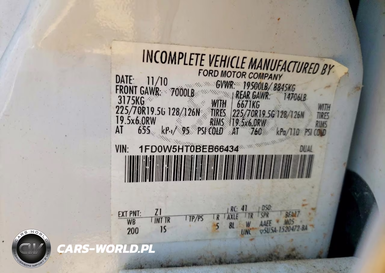2011 Ford F550 Super Duty VIN:1FD0W5HT0BEB66434 - 12