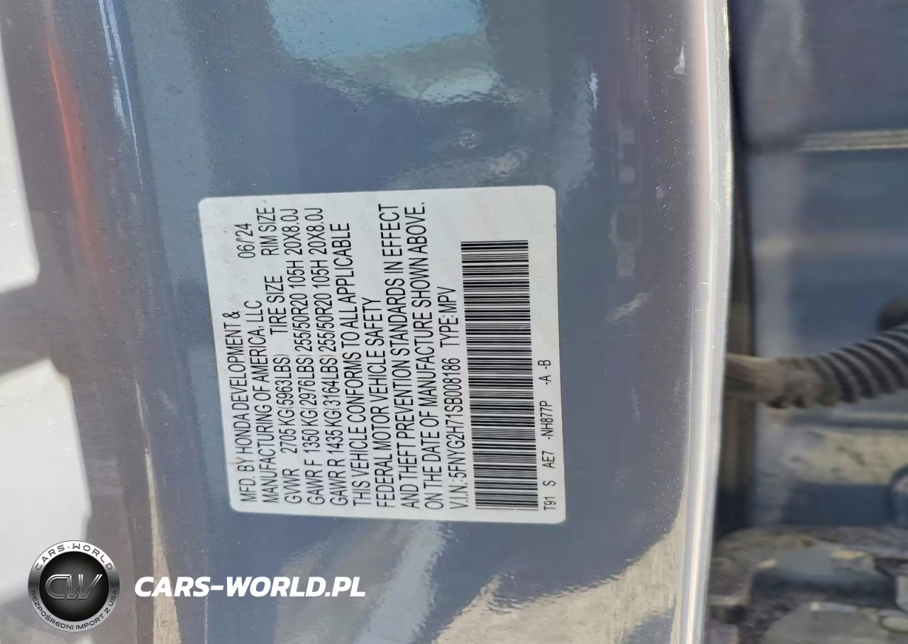 2025 Honda Pilot Touring VIN:5FNYG2H71SB008186 - 13