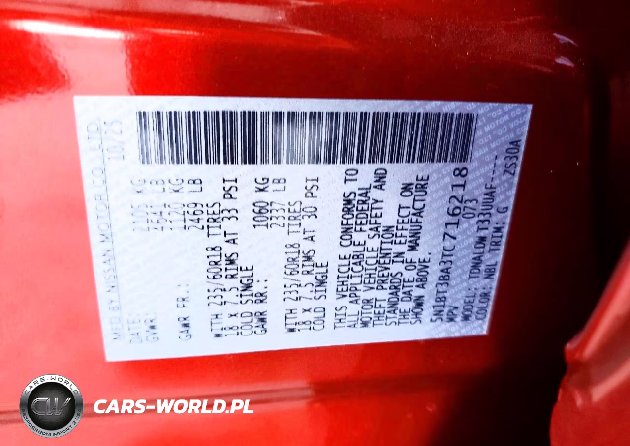 2026 Nissan Rogue Sv VIN:5N1BT3BA3TC716218 - 12