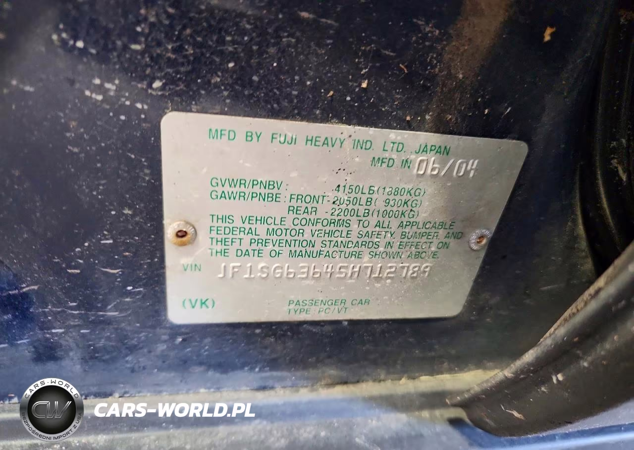 2005 Subaru Forester 2.5X VIN:JF1SG63645H712789 - 13