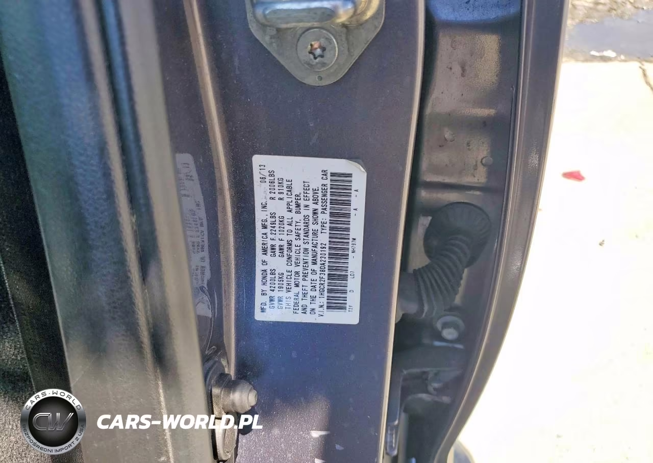 2013 Honda Accord Lx VIN:1HGCR2F38DA230192 - 13