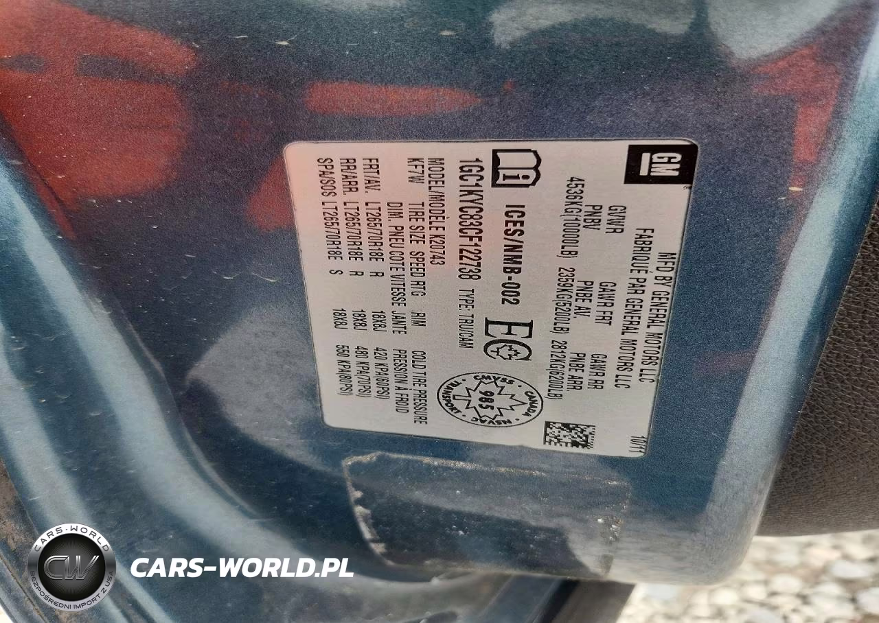 2012 Chevrolet Silverado K2500 Heavy Duty Ltz VIN:1GC1KYC83CF122738 - 12
