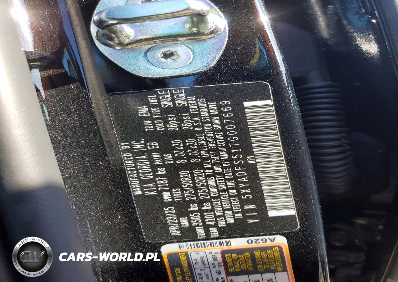 2026 Kia Ev9 Land VIN:5XYADFS51TG007669 - 13