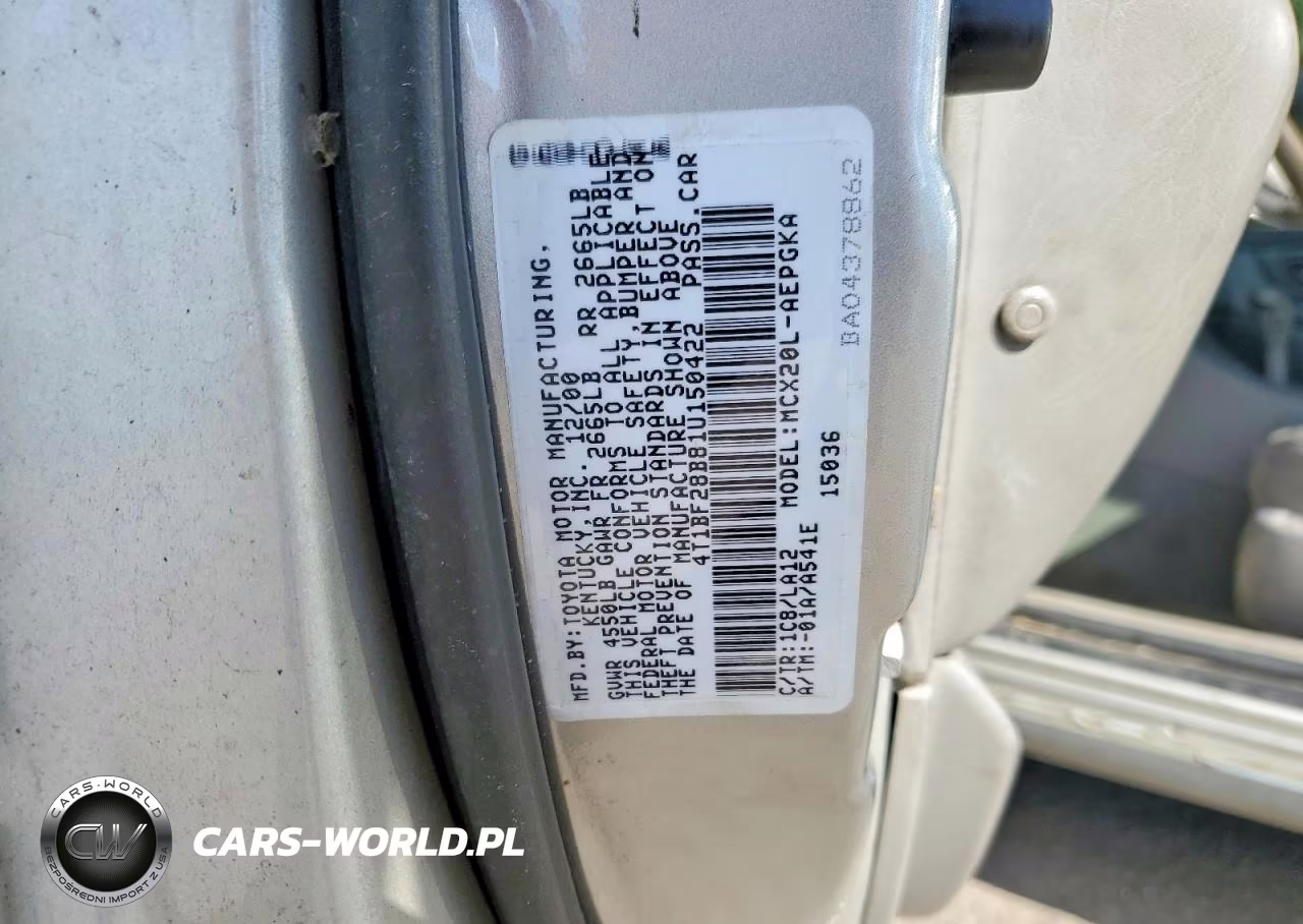 2001 Toyota Avalon Xls VIN:4T1BF28B81U150422 - 12