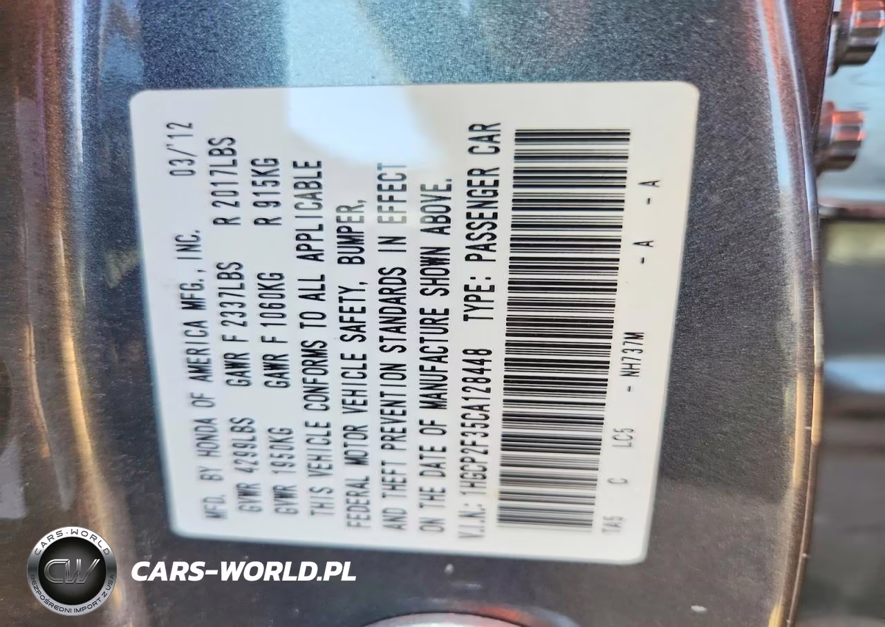 2012 Honda Accord Lx VIN:1HGCP2F35CA128448 - 12