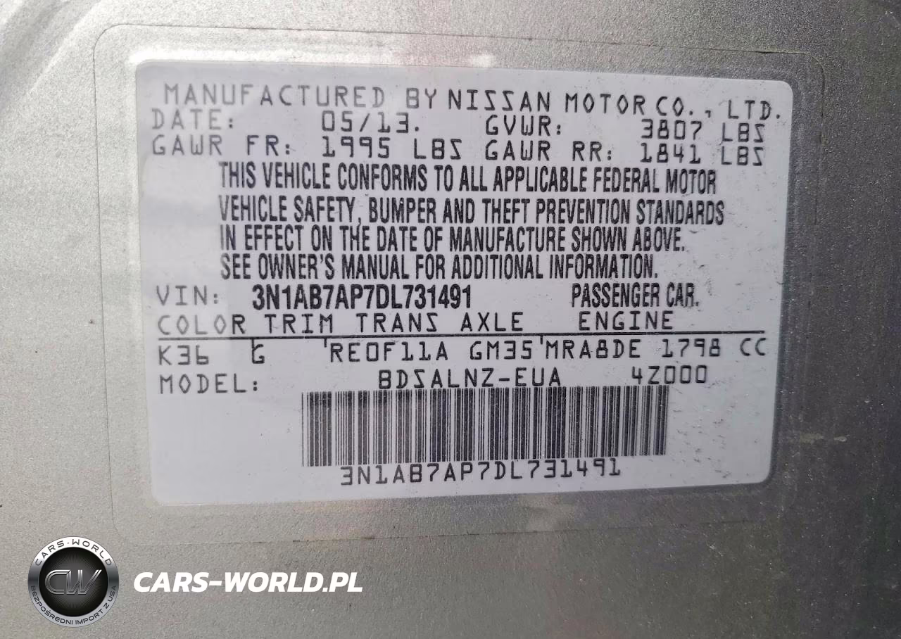 2013 Nissan Sentra S VIN:3N1AB7AP7DL731491 - 12