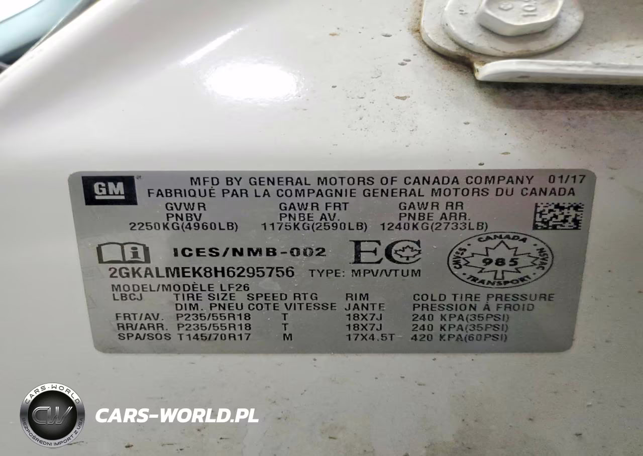 2017 GMC Terrain Sle VIN:2GKALMEK8H6295756 - 12