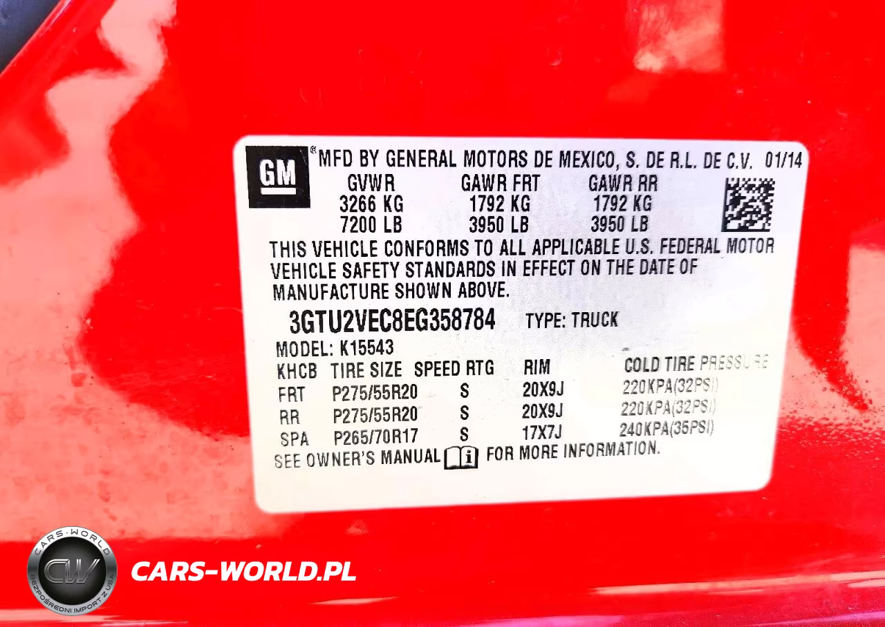 2014 GMC Sierra K1500 Slt VIN:3GTU2VEC8EG358784 - 12