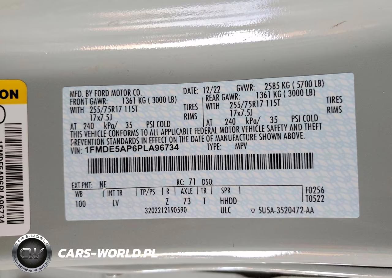 2023 Ford Bronco Base VIN:1FMDE5AP6PLA96734 - 12