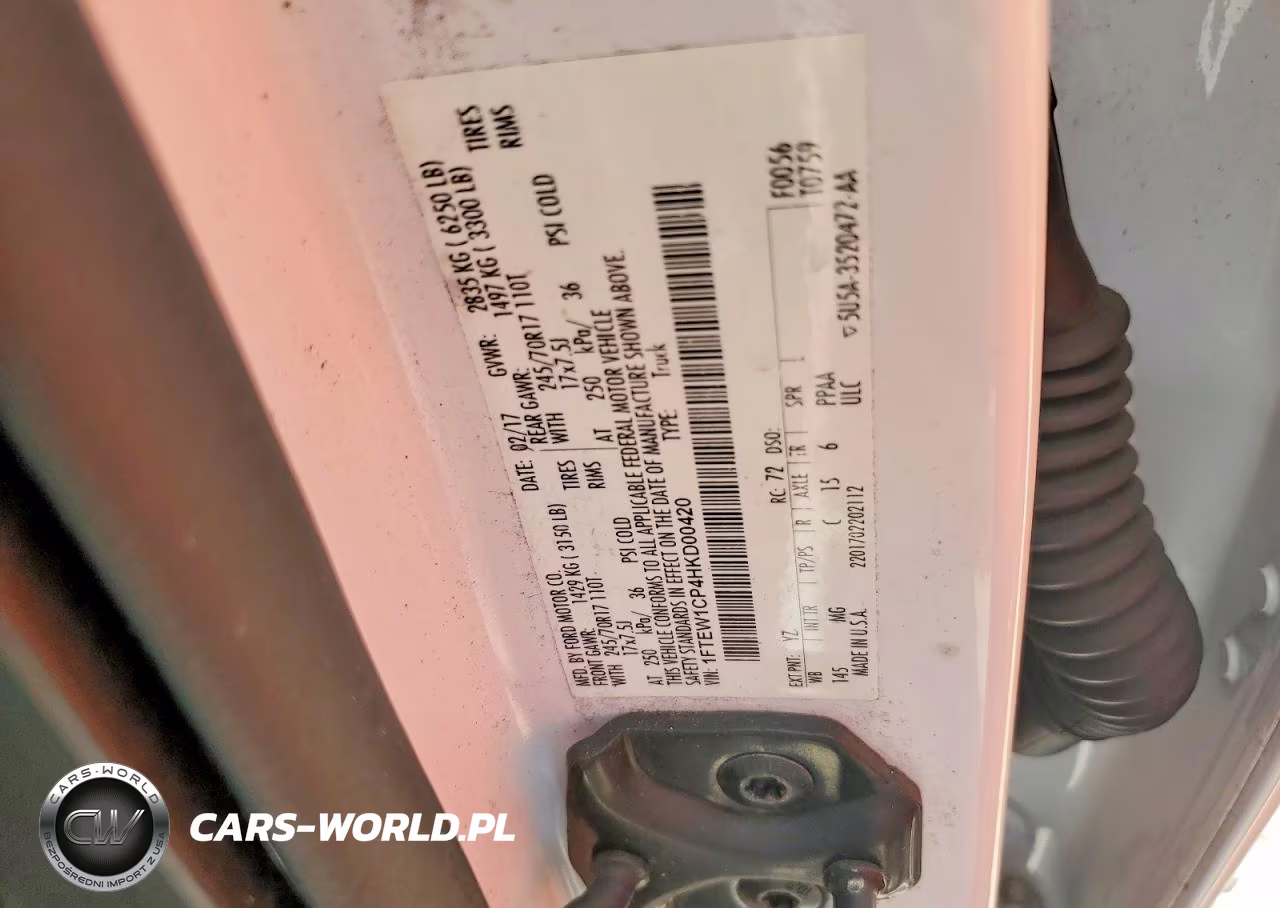 2017 Ford F150 Supercrew VIN:1FTEW1CP4HKD00420 - 12