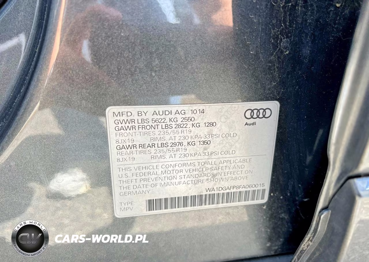 2015 Audi Q5 3.0T Premium Plus VIN:WA1DGAFP8FA060015 - 10