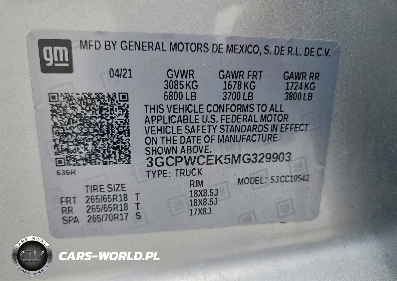 2021 Chevrolet Silverado C1500 Lt VIN:3GCPWCEK5MG329903 - 12