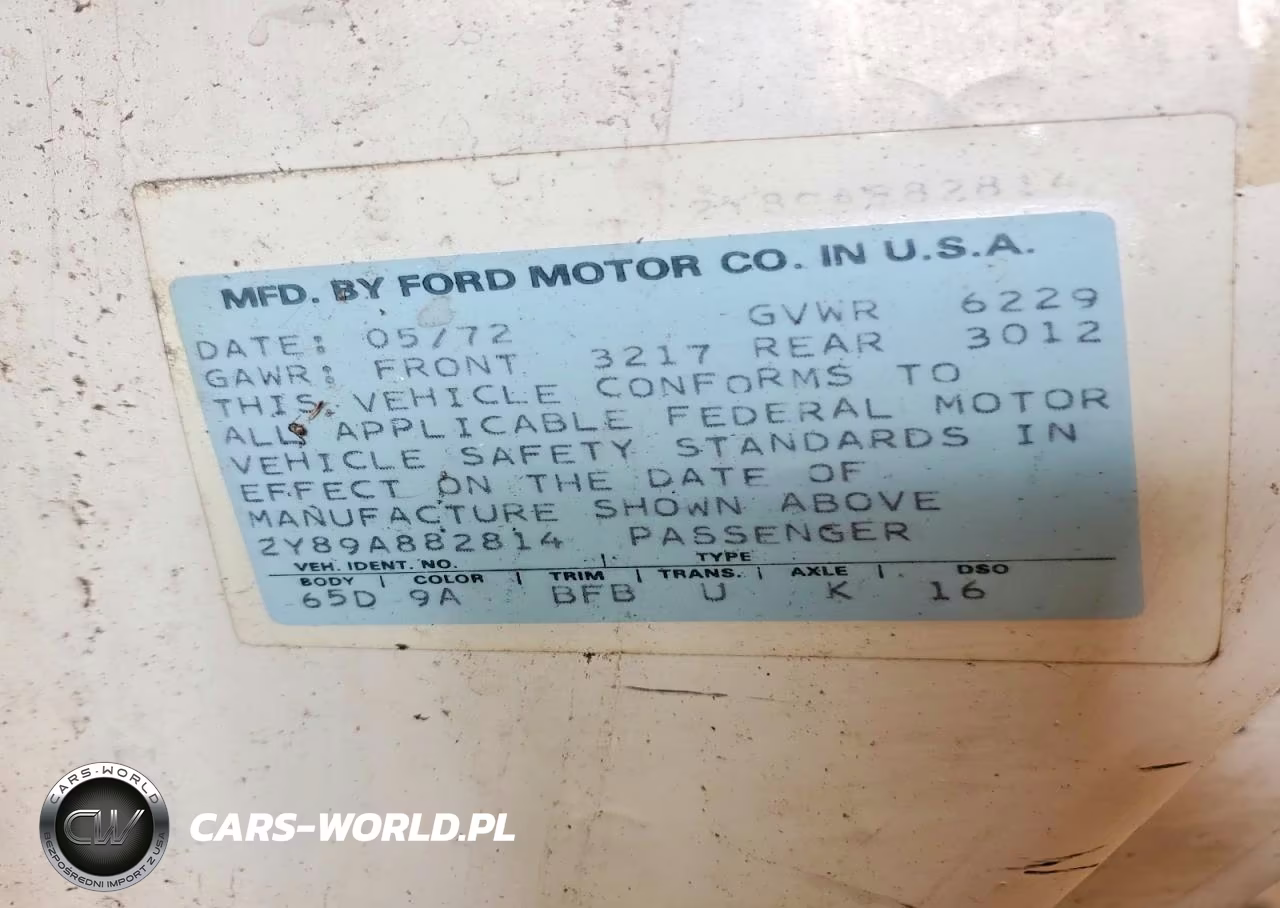 1972 Lincoln Townhouse Continental VIN:2Y89A882814 - 12