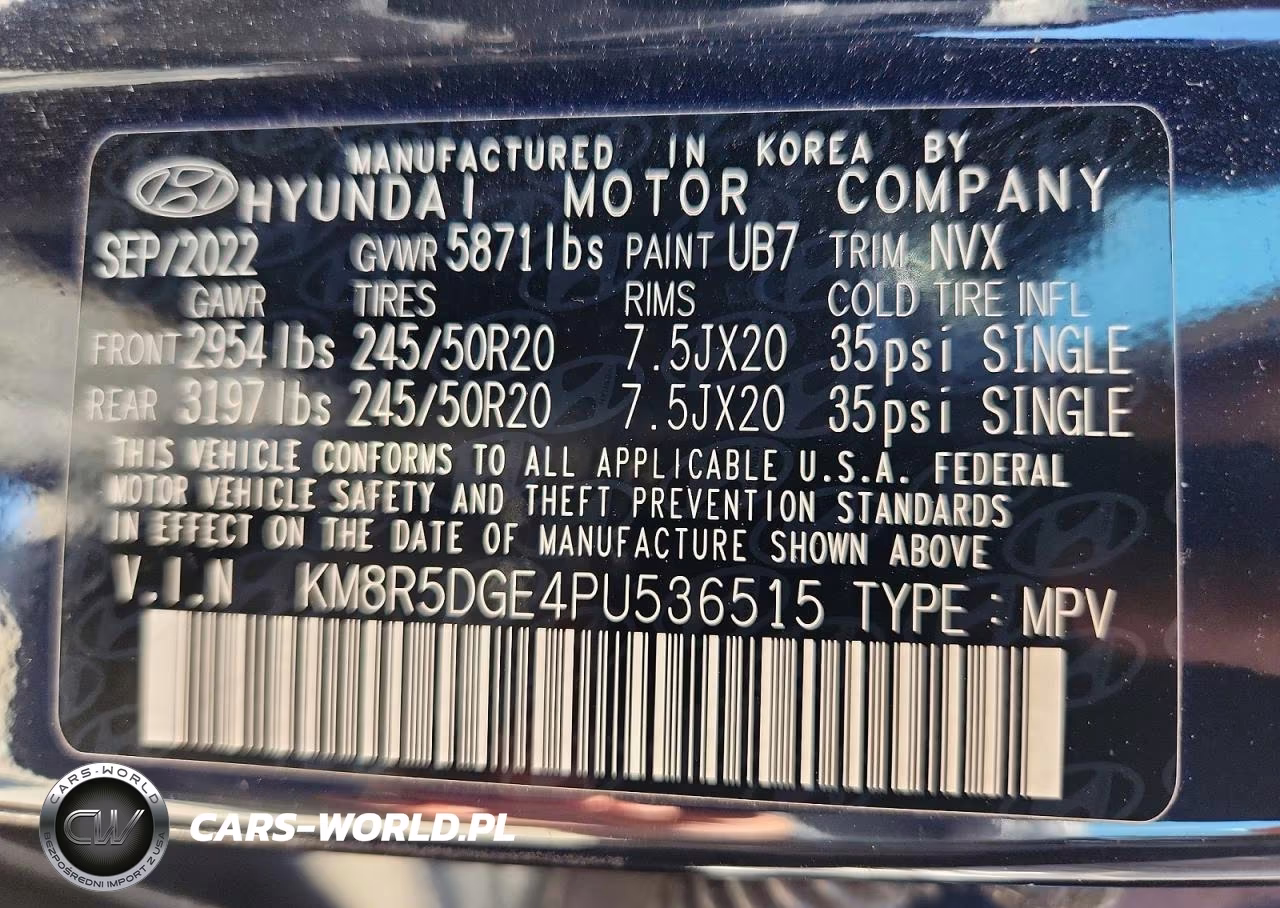 2023 Hyundai Palisade Limited VIN:KM8R5DGE4PU536515 - 14